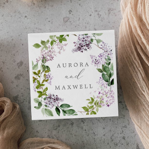 Rustic Lilac Wedding Serviette