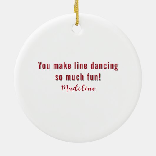 Rustic Line Dance Cowboy Boots Keramik Ornament (Hinten)