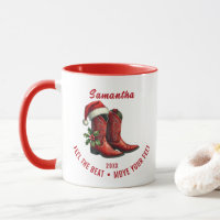 Rustic Line Dance Cowboy Boots Tasse