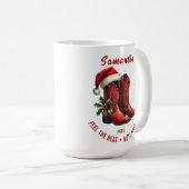 Rustic Line Dance Cowboy Stiefel Spezial Tasse (VorderseiteRechts)