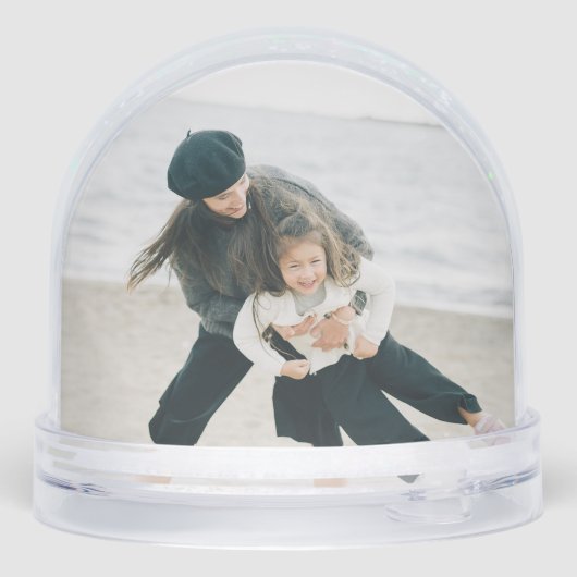 Rustic Line Drawn Christmas Botanical Arch 1-Photo Schneekugeln (Rückseite)