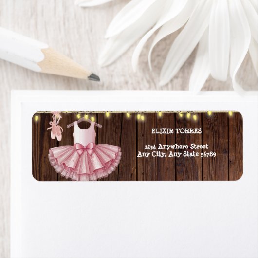 Rustic Little Ballerina Tutu Glitzer Babydusche (Insitu)