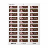 Rustic Little Ballerina Tutu Glitzer Babydusche (Vorne)