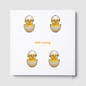 Rustic Little  Chick Theme  Party Gästebuch (Rückseite)