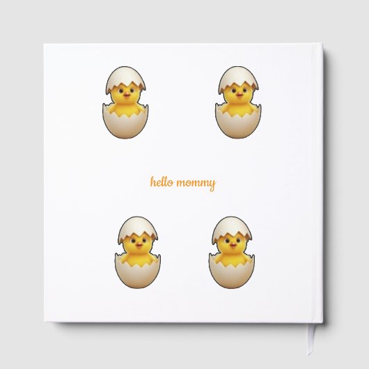 Rustic Little  Chick Theme  Party Gästebuch (Rückseite)