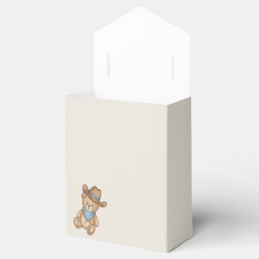 Rustic Little Cowboy Baby Shower Gevor Box Geschenkschachtel (Geöffnet)
