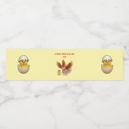 Rustic Little Star Baby shower Wasserflaschenetikett