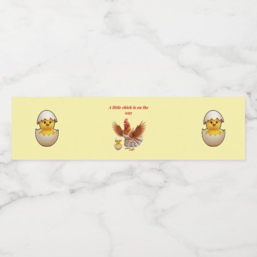 Rustic Little Star Baby shower Wasserflaschenetikett (Einzelnes Label)