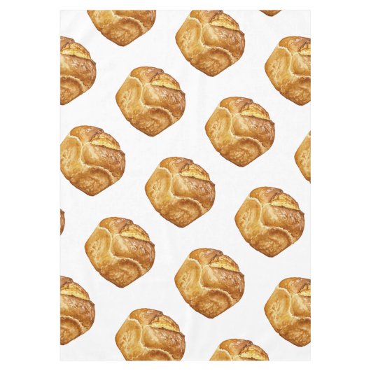 Rustic Loaf Watercolor Painting Tischdecke (Vorderseite)