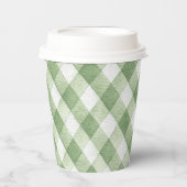 Rustic Locally Grown Neutral Sprout Baby Shower Pappbecher (Vorderseite)