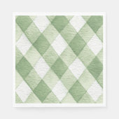 Rustic Locally Grown Neutral Sprout Baby Shower Serviette (Vorderseite)