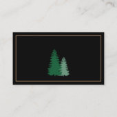 Rustic Logging Tree Company Service Visitenkarte (Rückseite)