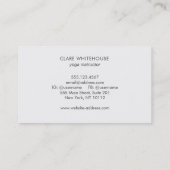 Rustic Lotus Mandala Yoga Visitenkarte (Rückseite)