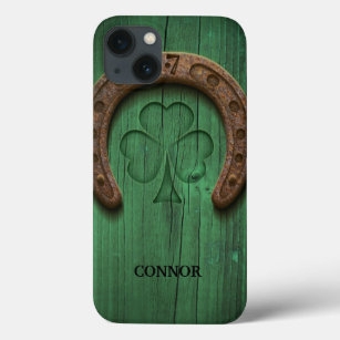 Rustic Lucky Horse Shoe Irish Personalisiert Case-Mate iPhone Hülle