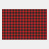 Rustic Lumberjack Plaid Red Green Black White Geschenkpapier Set (Vorderseite 2)