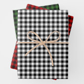 Rustic Lumberjack Plaid Red Green Black White Geschenkpapier Set (Beispiel)