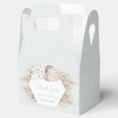 Rustic Luxe Pampas Grass Aquamariner Polterabend G Geschenkschachtel (Geöffnet)