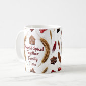 Rustic Luxury Gingerbread Family Christmas Classic Kaffeetasse (Vorderseite Links)