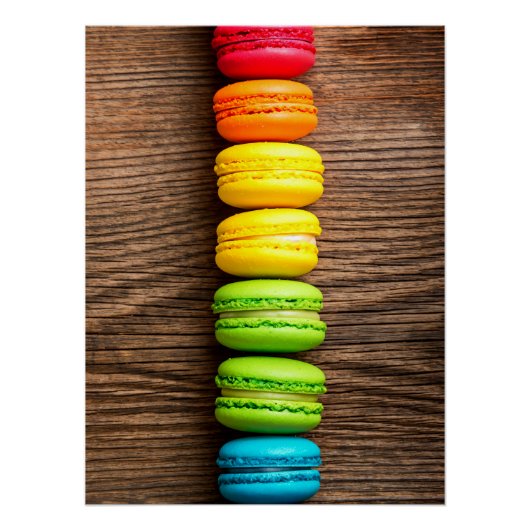 Rustic Macaron Stack Poster (Vorderseite)