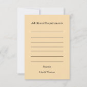 Rustic Macrame Boho Wedding Texture RSVP Karte (Rückseite)