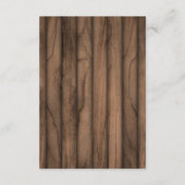 Rustic Magical Storybooks Baby Dusche Begleitkarte (Rückseite)