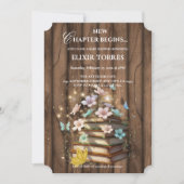 Rustic Magical Storybooks Baby Dusche Einladung (Vorderseite)