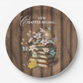 Rustic Magical Storybooks Baby Dusche Pappteller (Vorderseite)