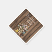 Rustic Magical Storybooks Baby Dusche Serviette (Ecke)