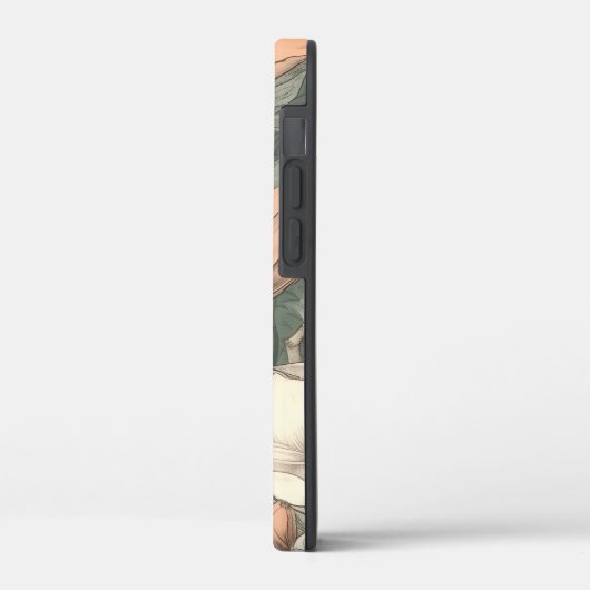 Rustic Magnolias Painted Name Floral Botanical Case-Mate iPhone Hülle (Rückseite / Links)