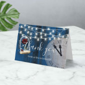 Rustic Mairytale Wedding Navy Barn Wood Vielen Dan Dankeskarte