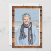 Rustic Man Myth Legend Überraschung Foto 65 Geburt Einladung (Rückseite)