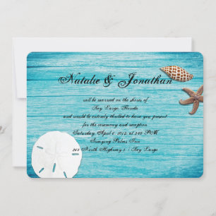Rustic Marine Blue Destination Beach Hochzeit
