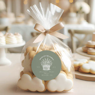 Rustic Market Garden Dusche Runder Aufkleber