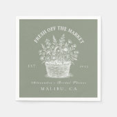 Rustic Market Garden Dusche Serviette (Vorderseite)