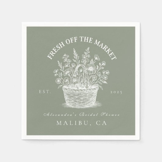 Rustic Market Garden Dusche Serviette (Vorderseite)