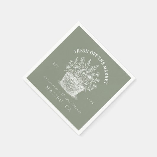 Rustic Market Garden Dusche Serviette (Ecke)