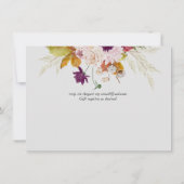 Rustic Maroon Ginger Blush Wedding (Rückseite)