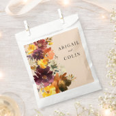 Rustic Marsala Burnt Orange Fall Wreath Geschenktütchen (Ausgeschnitten)