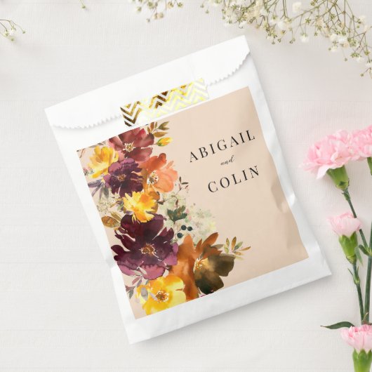 Rustic Marsala Burnt Orange Fall Wreath Geschenktütchen (Versiegelt)