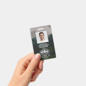 Rustic Masculine Forest Mountains Outdoors Ausweis (Handheld)