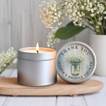 Rustic Mason Jar Baby's Atem Danke für Sti