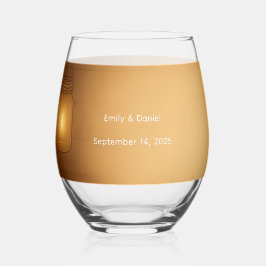 "Rustic Mason Jar Berry Wedding Brillen Weinglas Ohne Stiel