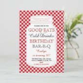 Rustic Mason Jar Birthday GRILLEN Einladung (Stehend Vorderseite)
