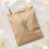 Rustic Mason Jar Blume Gunsten Geschenktütchen (Ausgeschnitten)