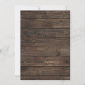 Rustic Mason Jar Boho Floral Marsala Babydusche I Einladung (Rückseite)