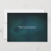 Rustic Mason Jar & Fireflies BRAUTPARTY Einladung (Rückseite)