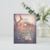 Rustic Mason Jar Fireflies Natur Save the Date Ankündigungspostkarte (Stehend Vorderseite)
