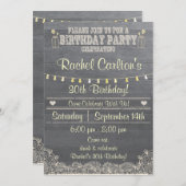 Rustic Mason Jar Geburtstagsparty Einladung (Vorne/Hinten)