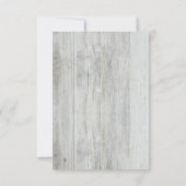 Rustic Mason Jar Gipskraut Wedding RSVP Cards Karte (Rückseite)