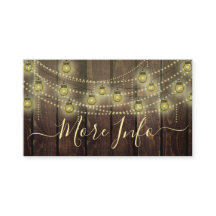 Rustic Mason Jar Lantern Wedding Details